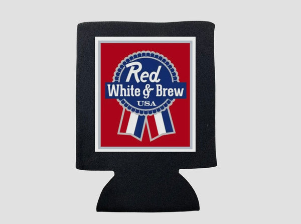 RED, WHITE, & BREW KOOZIE