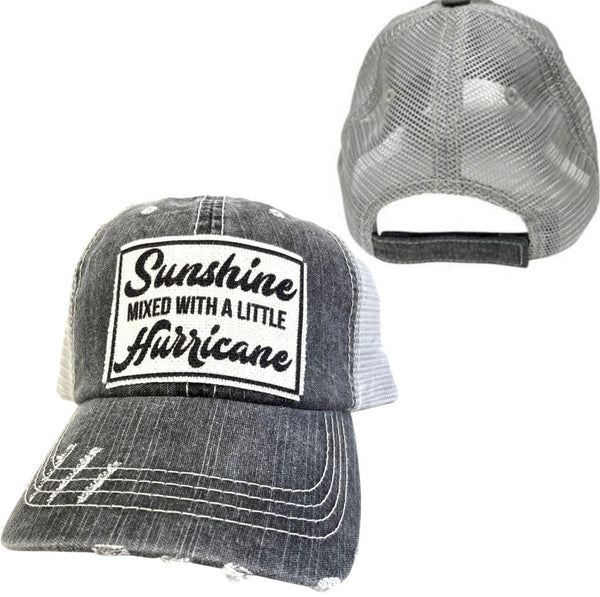 SUNSHINE MIXED WITH A LITTLE HURRICANE UNISEX HAT