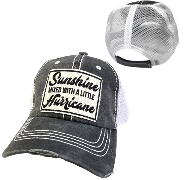 SUNSHINE MIXED WITH A LITTLE HURRICANE UNISEX HAT