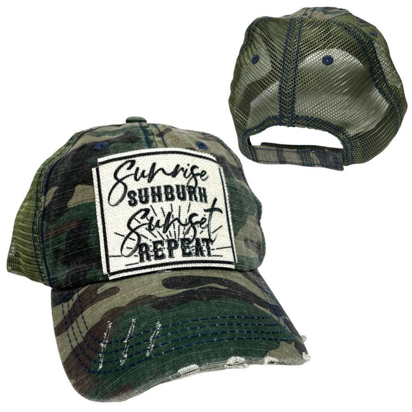 SUNRISE, SUNBURN, SUNSET, REPEAT UNISEX HAT