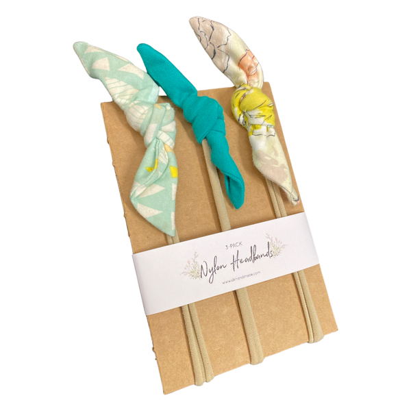 3-PACK OF NYLON HEADBANDS