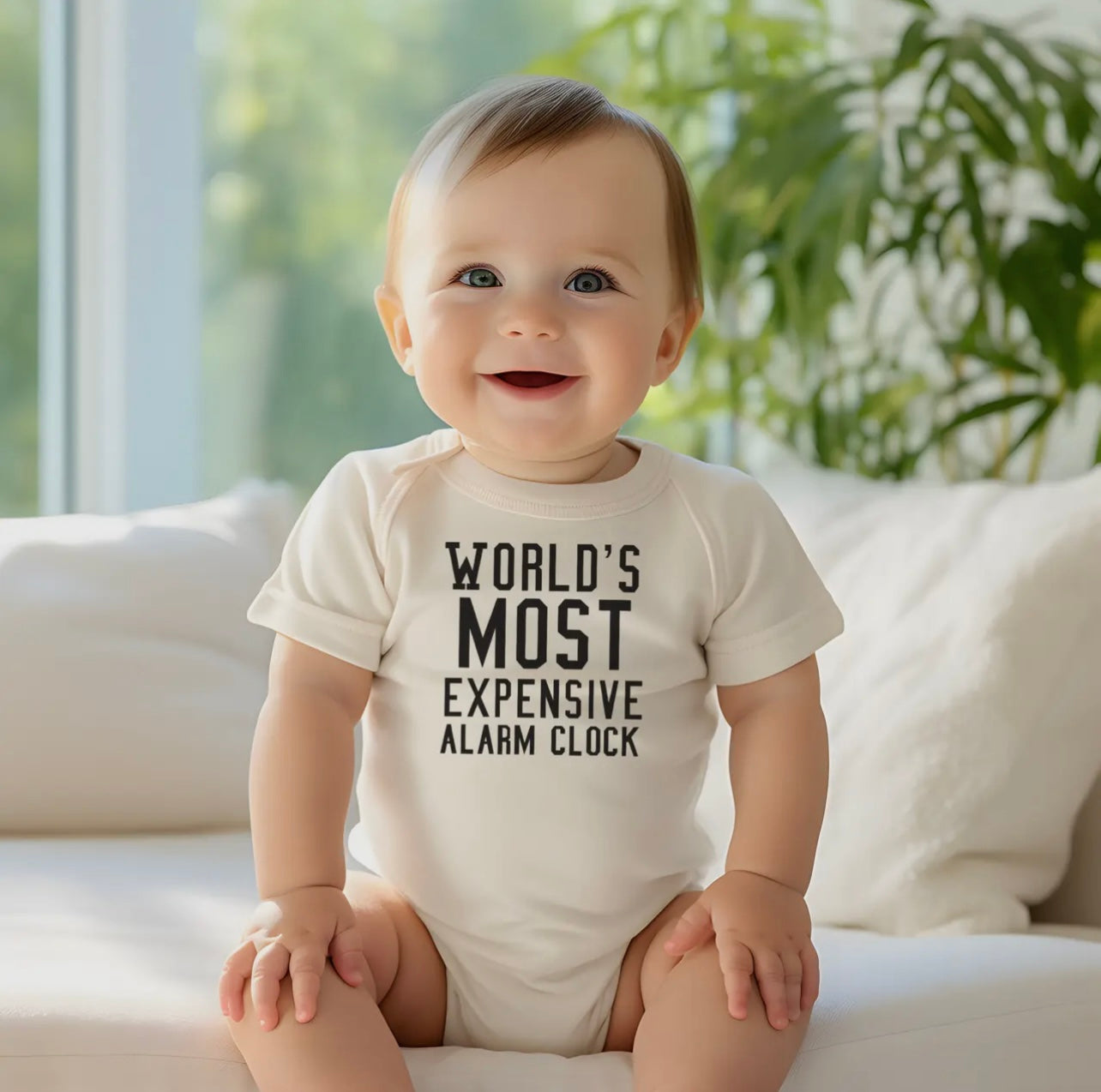 WORLDS ALARM CLOCK ONESIE