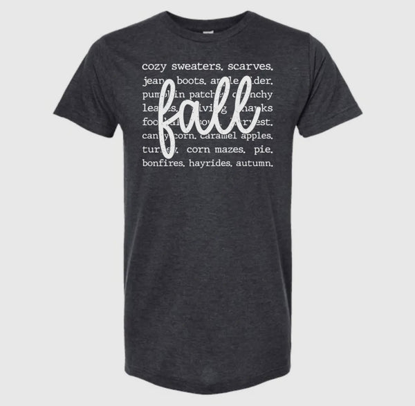 FALL SCRIPT T-SHIRT