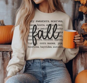 FALL SCRIPT Crewneck Sweatshirt