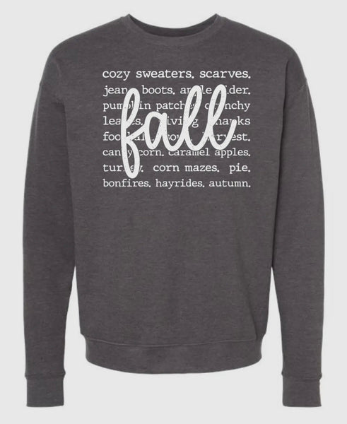 FALL SCRIPT Crewneck Sweatshirt