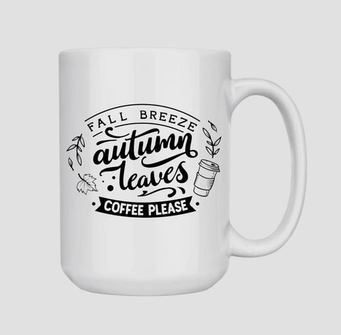 Autumn Leaves Coffee Please MUG