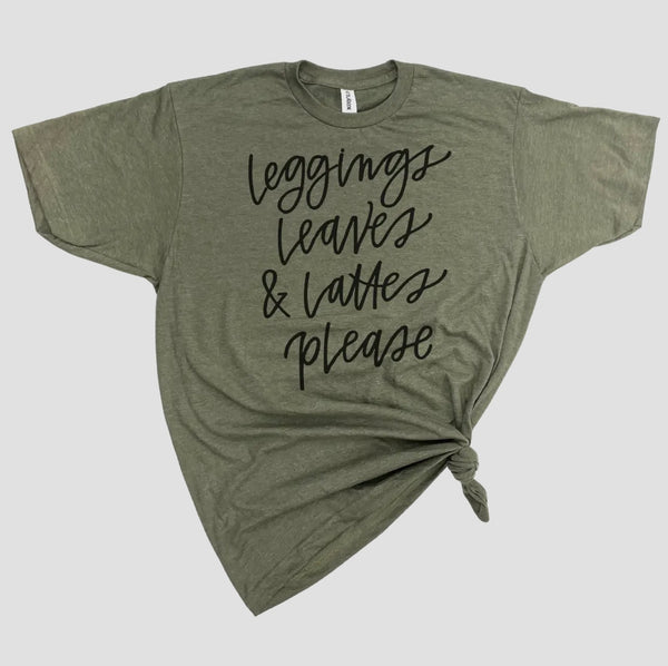 LEGGINGS LEAVES T-SHIRT