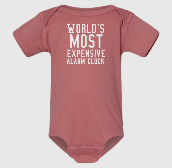 WORLDS ALARM CLOCK ONESIE