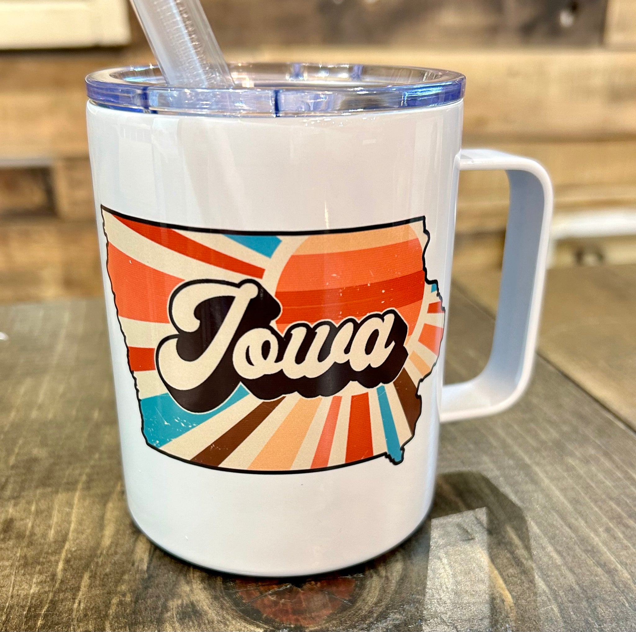 Iowa Sunrise 12oz Metal Tumblers w/ Handle