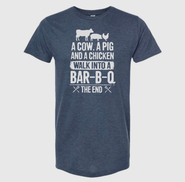 A COW, A PIG WALK T-SHIRT