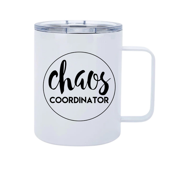 Chaos Coordinator 12oz Metal Tumblers w/ Handle