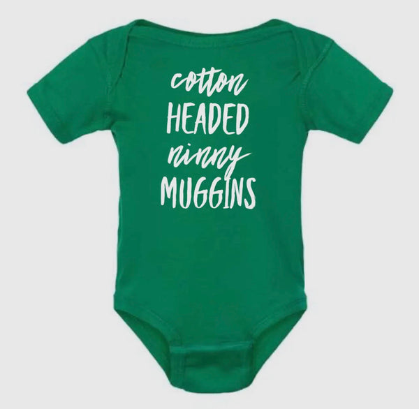 Cotton Headed Ninny Muggins ONESIE