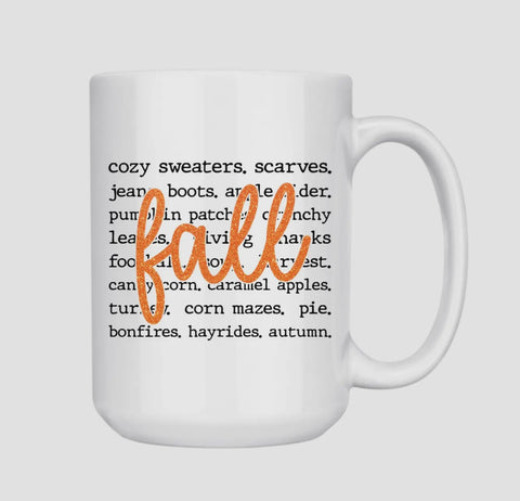 Fall Script MUG