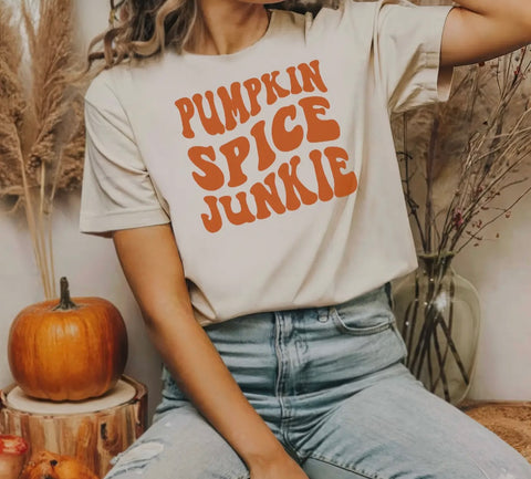 PUMPKIN SPICE JUNKIE T-SHIRT