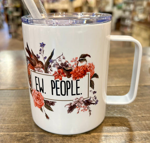 EW People 12oz Metal Tumblers w/ Handle