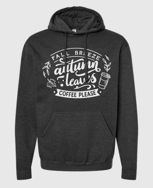 AUTUMN LEAVES & COFFEE PLEASE Sweatshirt