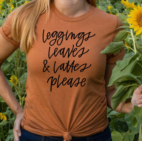 LEGGINGS LEAVES T-SHIRT