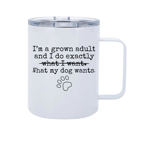 I’m a Grown Adult 12oz Metal Tumblers w/ Handle