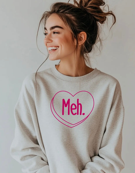 Valentine’s Heart MEH Crewneck Sweatshirt