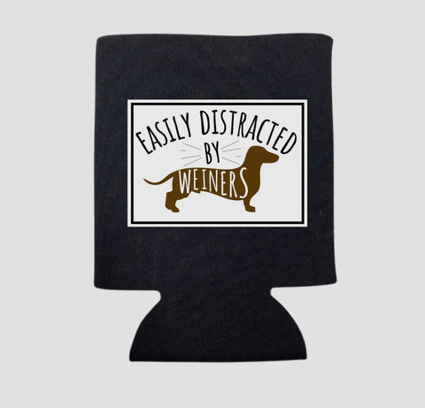 DISTRACTED BY WEINERS KOOZIE