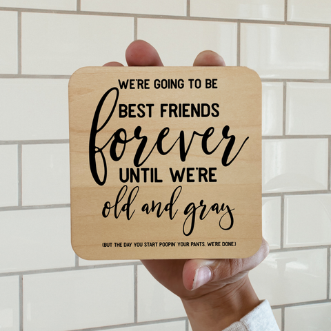 WE'RE GOING TO BE BEST FRIENDS DK MAGNET / DRINK COASTER