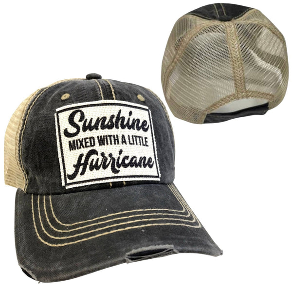 SUNSHINE MIXED WITH A LITTLE HURRICANE UNISEX HAT