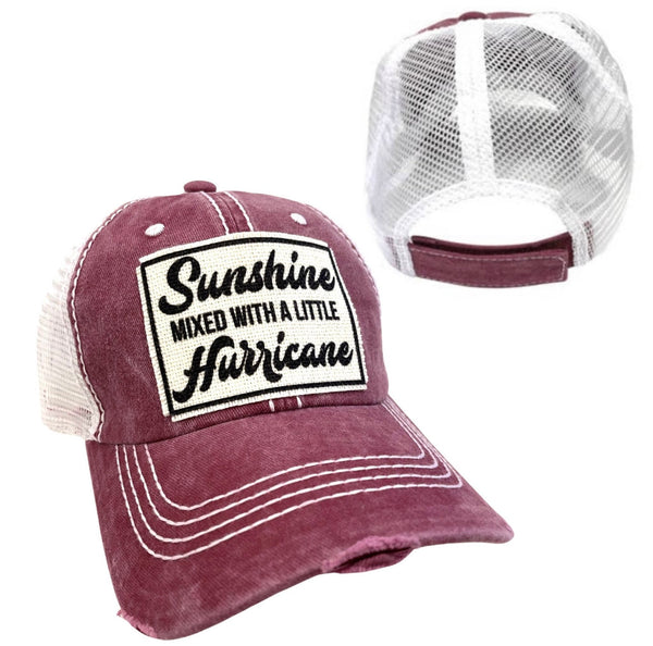 SUNSHINE MIXED WITH A LITTLE HURRICANE UNISEX HAT