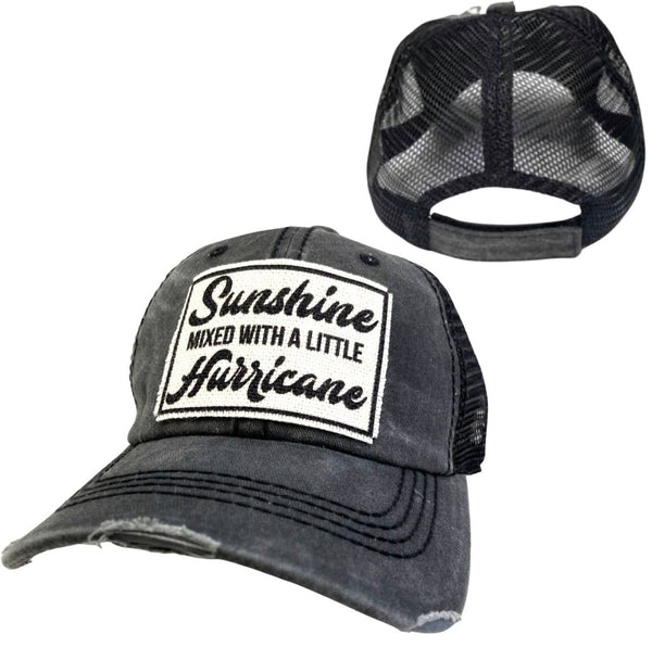 SUNSHINE MIXED WITH A LITTLE HURRICANE UNISEX HAT