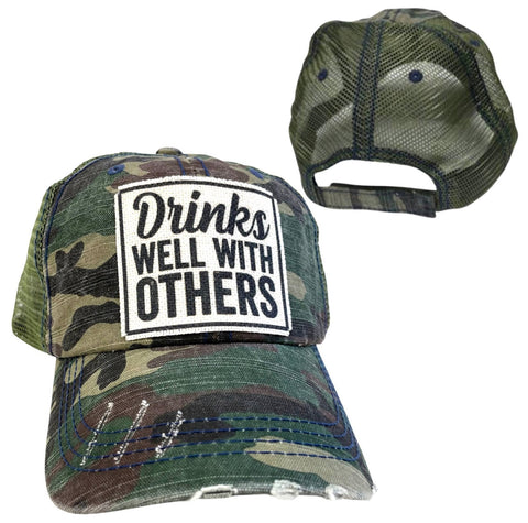 DRINKS WELL WITH OTHERS UNISEX HAT