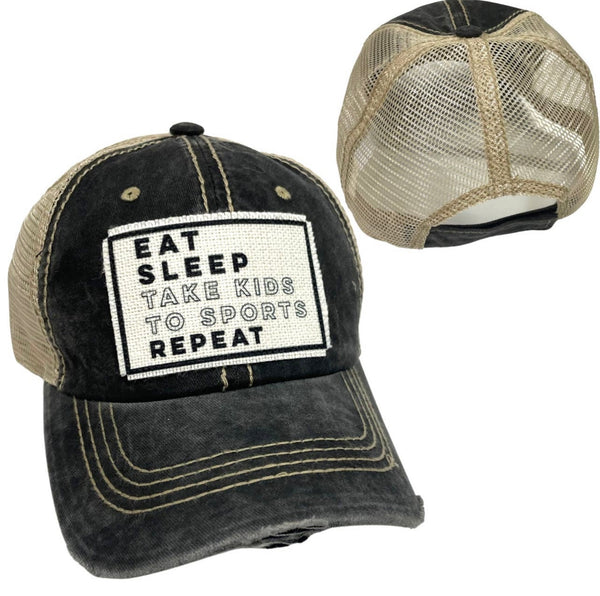 EAT, SLEEP, TAKE KIDS TO SPORTS, REPEAT UNISEX HAT