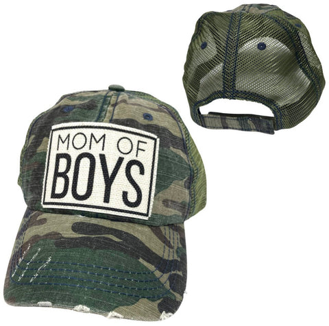 MOM OF BOYS UNISEX HAT