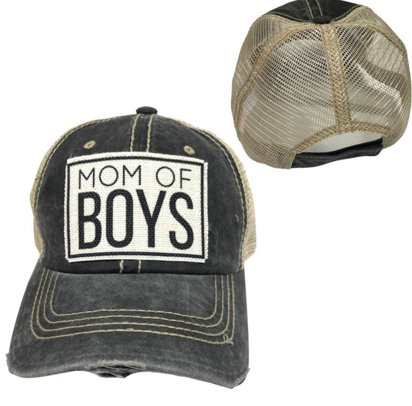 MOM OF BOYS UNISEX HAT