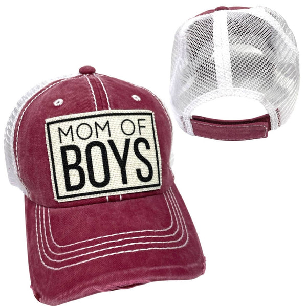 MOM OF BOYS UNISEX HAT