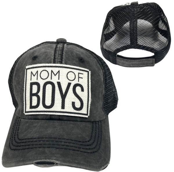 MOM OF BOYS UNISEX HAT