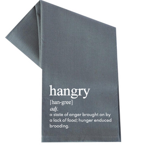 HANGRY DEFINITION TEA TOWEL