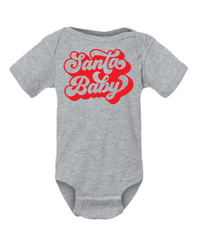 SANTA BABY ONESIE